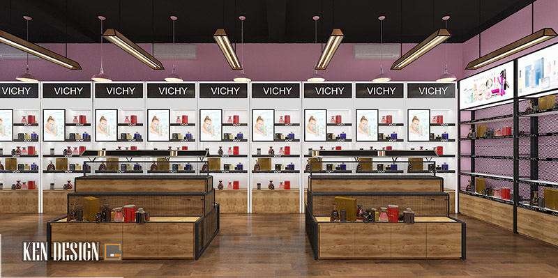 Thiết kế shop mỹ phẩm Mặt Hoa Da Phấn